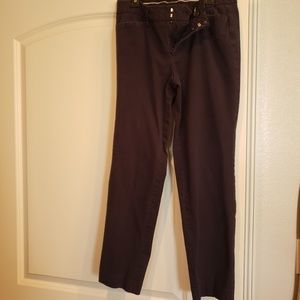 Navy blue dressy crop pant
